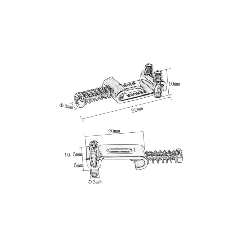RuiJOTWAT 6 Pack Roller Tremolo Bridge Saddles for Electric Guitars,