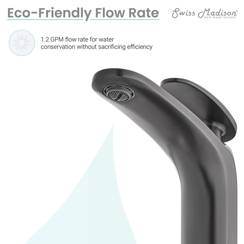 Sublime Single Hole, Single-Handle, Bathroom Faucet in Brushed Gold