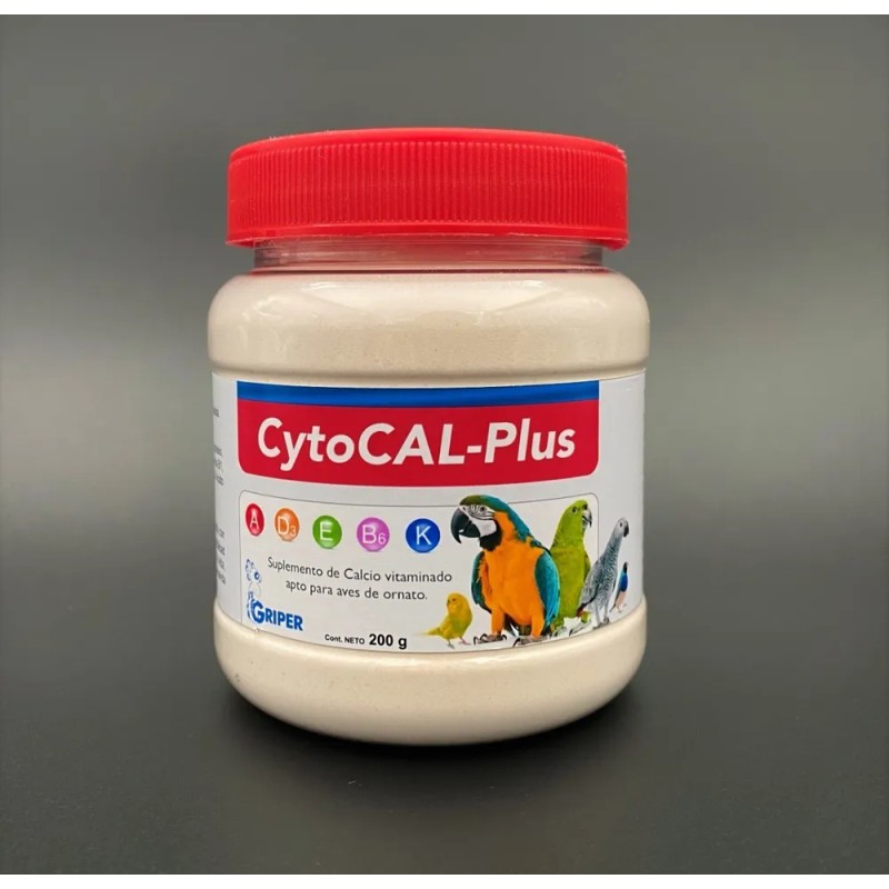 Cytocal-plus 200g. Calcio Vitaminado Para Aves De Ornato