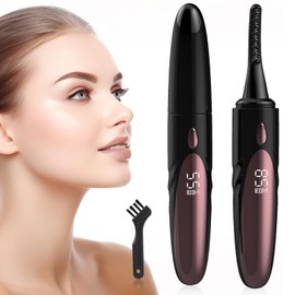 Heated Eyelash Curler Heated Lash Curler 24 Hours Long Lasting Electric Eyelash Curler Fast Heat Up Within 10s Heat Eye lash curlers for Women Rechargeable Type-C 4 Heating Modes