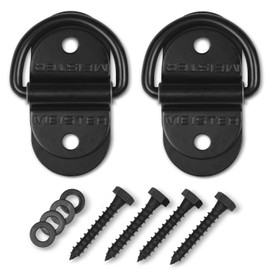 Meister Double-End Speed Bag D-Ring Anchors - Floor & Ceiling Mounts (2 Pack)