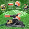 WOVUU Lawn Sprinkler,Upgrade Garden Sprinkler Automatic 360 Degree Rotating Irrigation