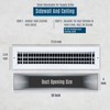 Fits 20x4 Duct Opening Steel Adjustable Air Supply Grille by