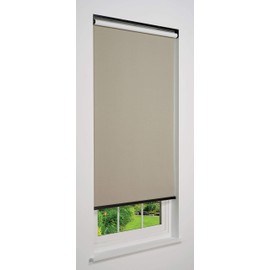 Linen Avenue Customizable Cordless Blackout Sierra Collection Roller Shade, Taupe 30" to 35" W X 78" H (Arrives 1/4" Narrower)