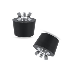 DIFFWELY Pool Winterizing Plug,Swimming Pool Winter Expansion Plugs,Pool Return Plugs,with Stainless Steel Bolts,Heavy Duty Rubber for nground Above Ground Pool(1.5 Inch 2 Pieces)