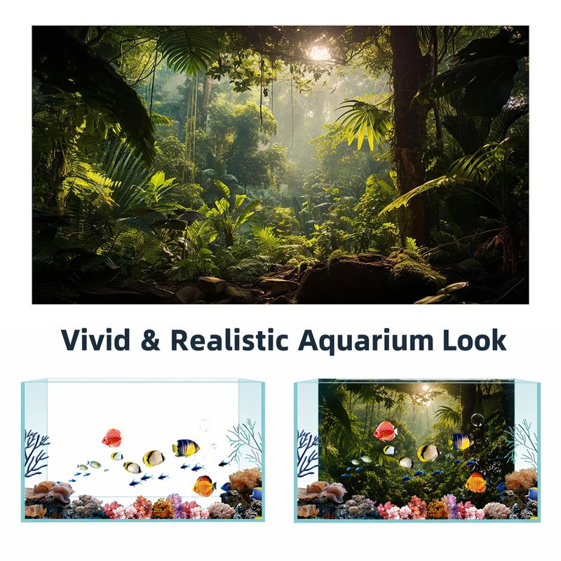 Avolander Aquarium Background, Ocean Fish Tank Background, Terrarium Background Cloth,