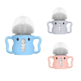 3 Pack Silicone Sleeves for Avent Baby Bottles - Anti Breakage Baby Bottle Holder for Avent Natural Glass Baby Bottles,Compatible with Avent Baby Bottle,4oz