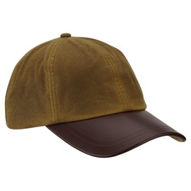 Romneys Wax Cap, Made of 100% Waxed Cotton, Wind and Waterproof, Colour: Beige, One Size