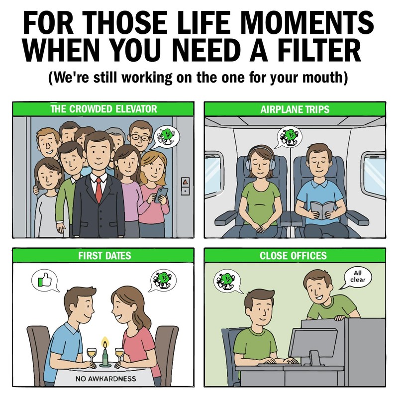 Subtle Butt Reusable Gas Neutralizers: 5 Activated Carbon Fart Pads