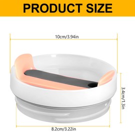 Lotsdonxia Spill-Resistant Tumbler Lid – Splash-Proof Accessory BPA-Free Replacement Cover 40oz Tumblers, Mugs, and Cups with Straw Hole for Travel and Daily Use (Pink)