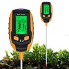 5 in 1 Soil Meter, Digital Soil Moisture Meter with