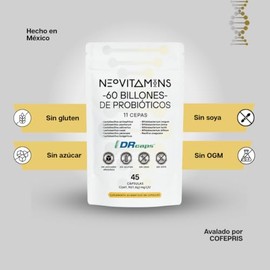 Probiticos 60 Billones UFC  11 Cepas Probiticas  Suplemento Digestivo  Frmula Multicepa  Dr.Caps  Probiotic Supplement                                