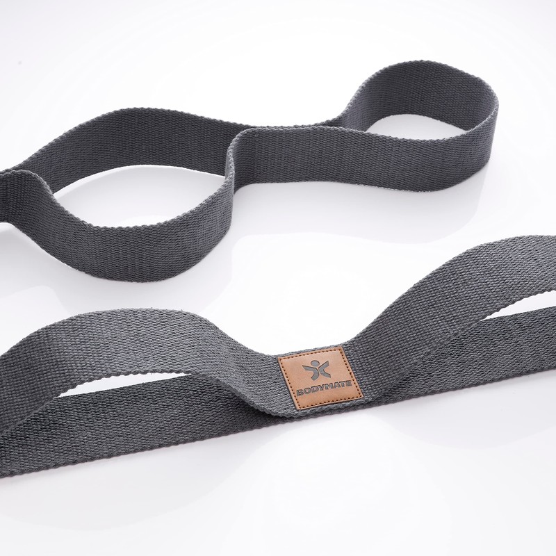 BODYMATE Inelastic Yoga & Stretching Strap with 10 Loops -