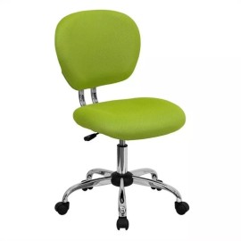 Pemberly Row Contemporary Mid-Back Task Chair In Apple Green