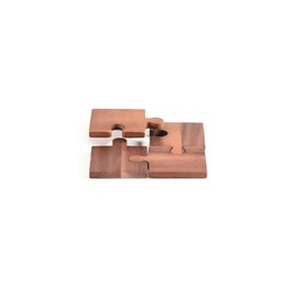 Homestock Artisanal Abode Puzzle Piece Coasters - Set Of 4