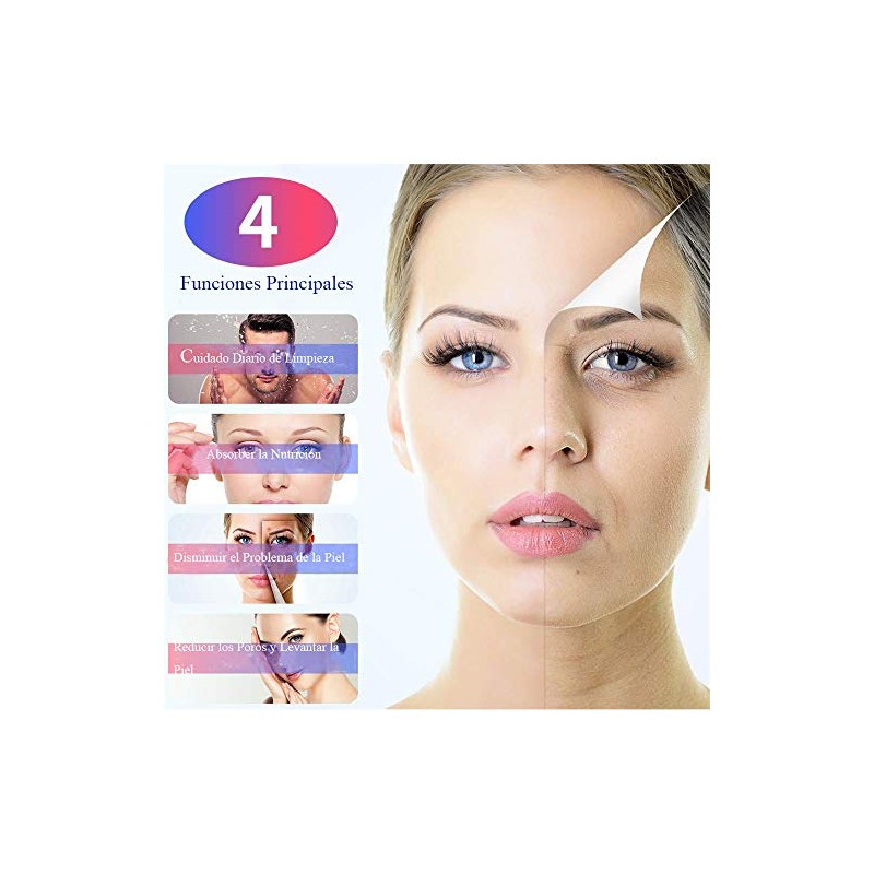 TECHVIDA Limpiador Facial Ultrasónico, Exfoliación Facial Ultrasónica Skin Scrubber USB