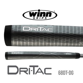 Winn DriTac Midsize Pistol Putter Golf Grip, Dark Gray