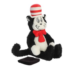 Aurora® Whimsical Dr. Seuss™ Shoulderkin™ Cat in The Hat Stuffed Animal - Magical Storytelling - Literary Inspiration - Multicolor 8 Inches
