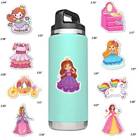 SUSIHI Princess Stickers for Kindle Girls Cute Princess Stickers for Water Bottles Scrapbook Laptop Book Waterproof(70 Pcs)