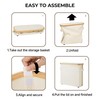 StorageWorks Toilet Paper Storage Basket with Lid, Slim Bathroom Organizer