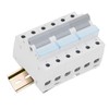 400VAC Dual Power Manual Transfer Switch 35mm DIN Rail Mount