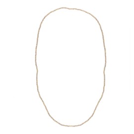 Spinningdaisy Sophisticated Multi Chain Layered Necklace Glass Bead Strand Ivory