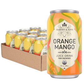 Harney & Sons Organic Orange Mango Juice Drink, 12 oz can (Pack of 12)