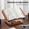 Book Stand for Reading, Mayhas Adjustable Book Holder with 360°