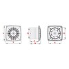 12V DC Bathroom Extractor Fan 100mm / 4" with Ball