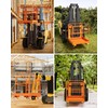 1200lbs Forklift Safety Cage with 4 Wheels, Heavy Duty Collapsible