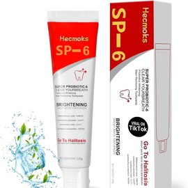 HECMOKS 【Ship for Free】HECMOKS SP-6 Whitening Probiotic Toothpaste for Bright Smiles, 2 Pack: SP6 Jasmine-Scented, Gentle Daily Oral Care - Specification: 1Pc