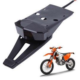 Rich Choices Motorcycle LED Rear Fender Brake Tail Light Turn Signals Running Lamps For Bobber Dirt Bike Off-road Smoke