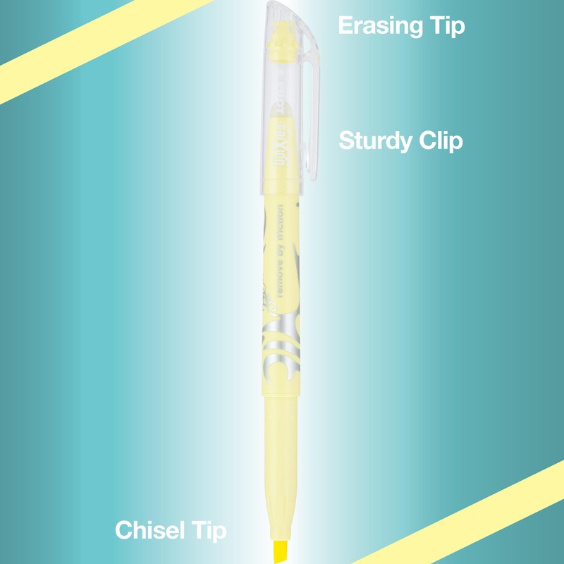 Pilot Frixion Light Pastel Collection Erasable Highlighters, Assorted Ink Colors,