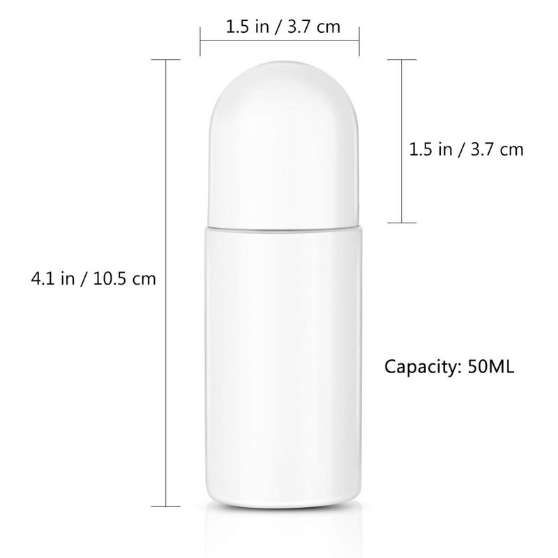 Frcolor Roll-On Bottles, 50ml Divided Bottles, Roller Bottles, Aroma Storage