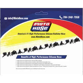 Moto Hose YAMAHA YZ250 1996 - 2001 Silicone Radiator Hose kit RED 23-29R