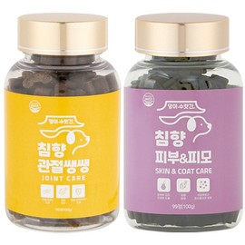 Dog eyes, joints, heart, skin nutrients, atopic dermatitis, patellar luxation, cataracts, tear stains, dog Surat liver, agarwood, teardrops, skin & coat, heart strong, joints, healthy, 100g, 1 piece, skin & coat + joints, soft / 강아지 눈 관절 심장 피부영양제 아토피 피부병 슬개골탈구 백내장 눈물자국 댕이수랏간 침향 눈물뚝 피부&피모 심장튼튼 관절쌩쌩 100g, 1개, 피부&피모+관절쌩쌩