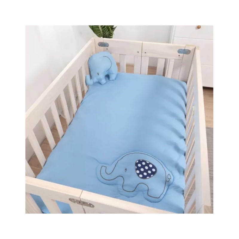 Chiqui Mundo Juego De Edredón Mini Cuna Elefantito Chiquimundo