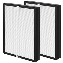 Harebery 2 Pack TT-AP007 Replacement Filter, Compatible with TaoTronics TT-AP007 Air Cleaner Purifier, 3-Stage Filtration