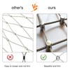 Cross Cable Clamps 4Pcs, M12x5mm Cross Wire Rope Clip, 316