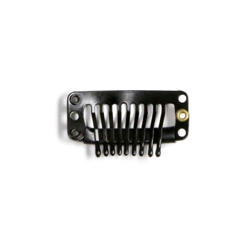 10 Pcs Wig Fixing Pin Clip Stopper Clasp (Black)