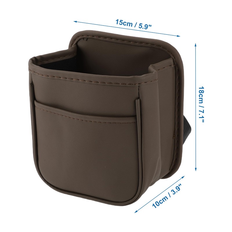 A ABSOPRO Car Trash Can Portable and Hanging 5.9" Length