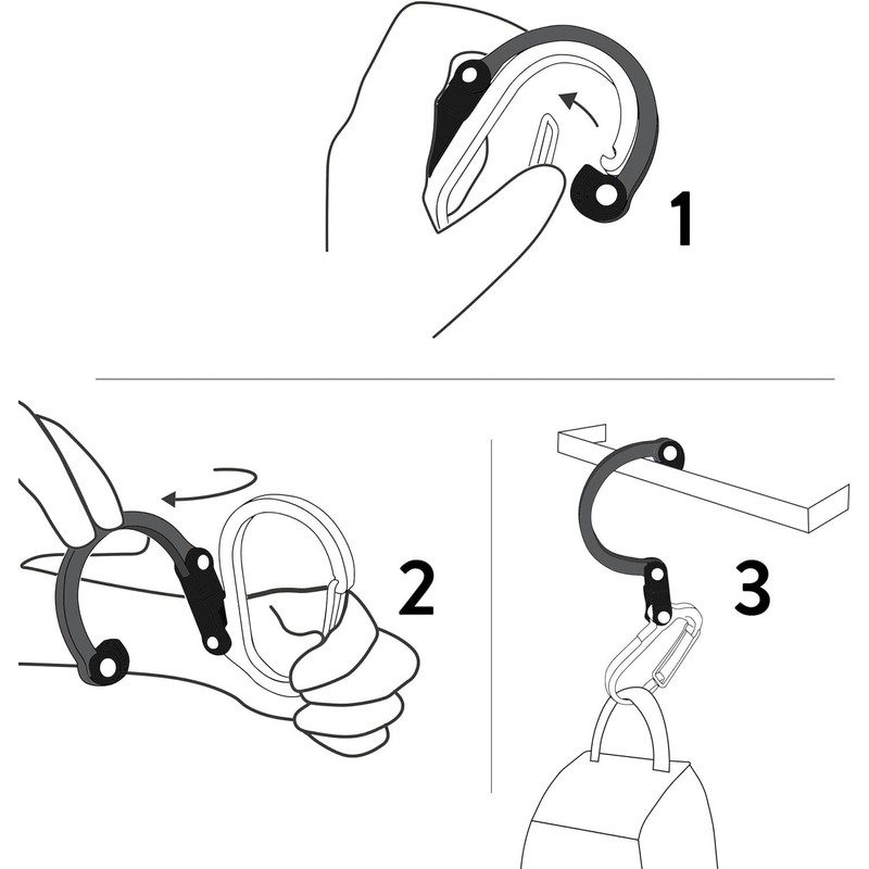 GEAR AID GEAR AID HEROCLIP Carabiner Clip and Hook (Large)
