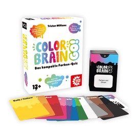Game Factory Brain Go, the Compact Color Contest, extension, Question Game for 2 to 6 Players, 12 years and older, Medium (646294), German language