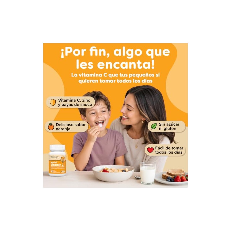 Renzo's InvinC | Vitamina C + Zinc para Niños |