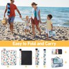 Extra Large Picnic Blanket, 80x80in Waterproof Beach Blanket Rug with