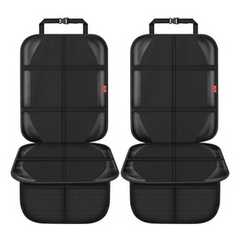 XHYANG Car Seat Protector,Auto Car Seat Protectors Baby Carseat Waterproof & Durable 600D Fabric for Child Baby Car Seat Mat Vehicle Pet Cover 2 Storage Pockets (2 Pack)