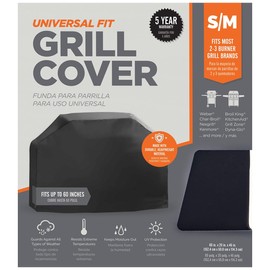 Mr. Bar-B-Q Universal Fit Grill Cover, Waterproof, Weather Resistant, Anti-UV (60" L x 20" W x 45" H)