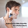 Phafaloop 6-Blade Men's Razor with Dual Lubrication, Shaving Kit for