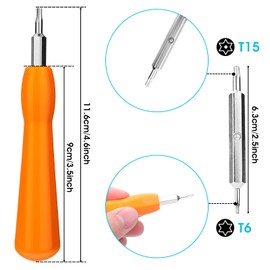 2 pieces T6 and T15 ring screwdriver for ring doorbell video doorbell replacement safety screwdriver, safety screw to replace screws and WiFi password reset access