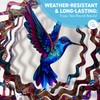Vibrant Hummingbird Wind Spinner – Whimsical Garden Art, Outdoor Decoration,